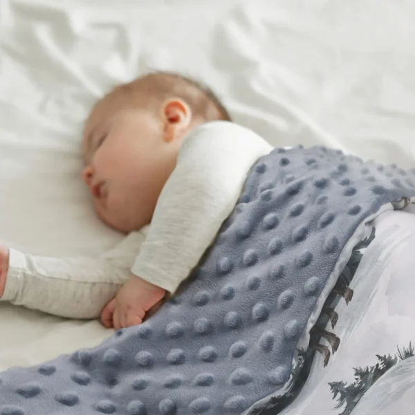 Baby Minky Dot BlanketMade-1