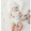 Bamboo Lycra Knit Soft Romper Pajamas-2
