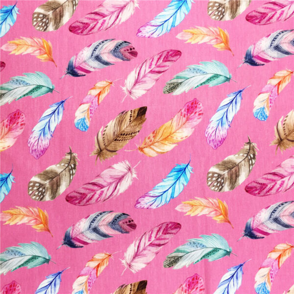 CL270 Custom Printed Heavier Cotton Lycra Knit Fabric-4