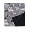 Custom Sublimation Cartoon Animal Baby Minky Dots Velvet Blanket-2