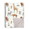 Custom Sublimation Cartoon Animal Baby Minky Dots Velvet Blanket-3
