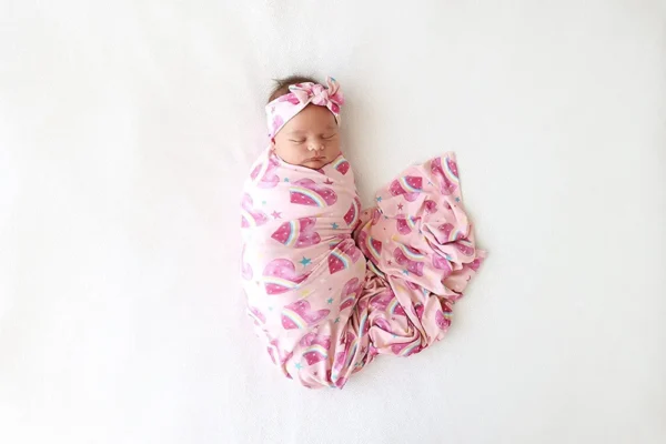 Jersey Knitted Swaddle Blanket for Baby-2