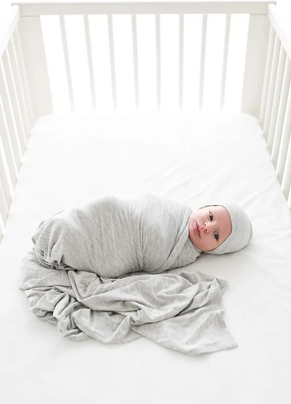 Jersey Knitted Swaddle Blanket for Baby-5
