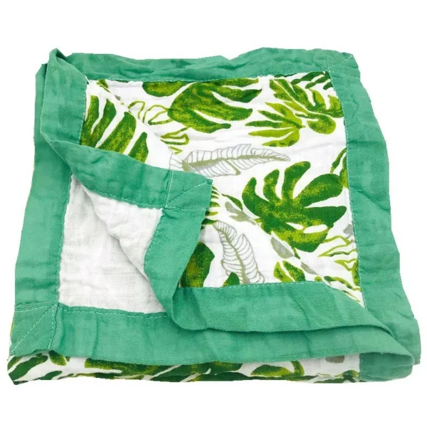 R015 100% Cotton Baby Swaddle Blanket – Large 47×47 inches