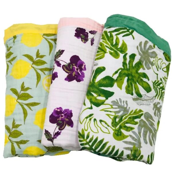 R015 100% Cotton Baby Swaddle Blanket