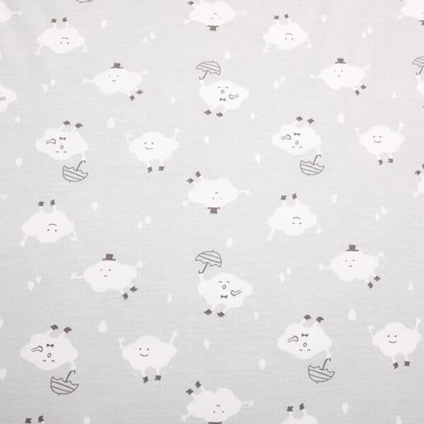 100% Cotton Interlock Print Organic Cotton Fabric For Baby-3