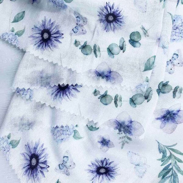 CMD40 Custom Printed Cotton Muslin Fabric
