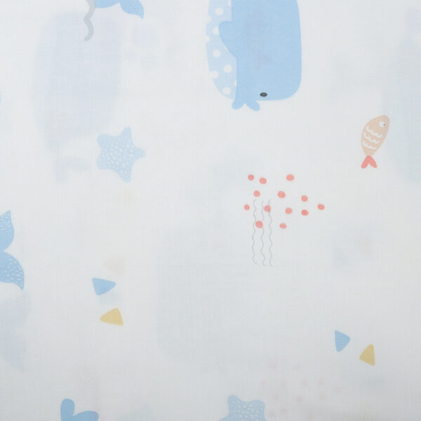 Custom Printed Bamboo Cotton Muslin Fabric-2