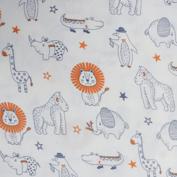 Custom Printed Bamboo Cotton Muslin Fabric-3