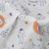 custom design printed on bamboo muslin fabric