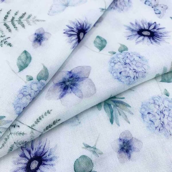 Custom Printed Cotton Muslin Fabric Swaddle Blanket