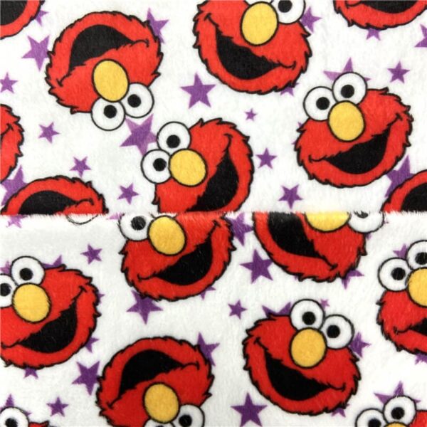 Custom printed minky fabric with floral design