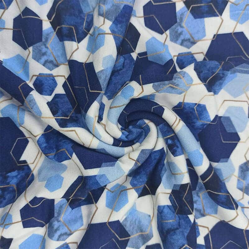 Digital Printed Rayon Jersey Knit Draped