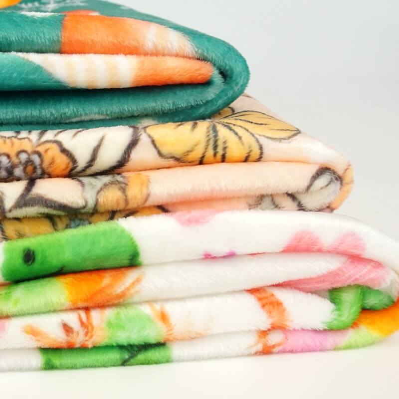 Roll of custom printed squish fabric