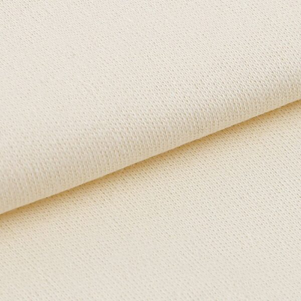 close-up of cotton interlock knit texture