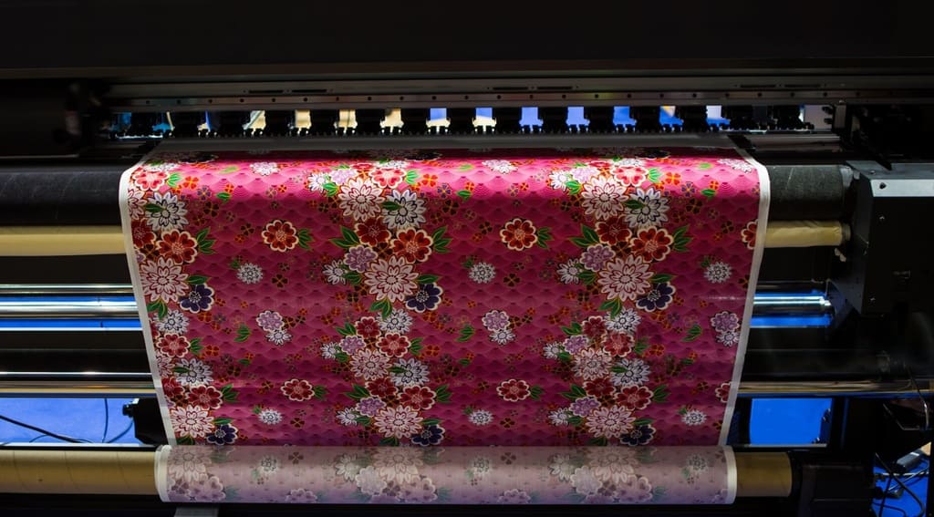 Custom fabric printing machine printing quilting fabric