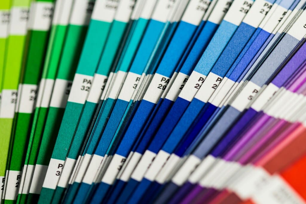 Fabric swatches for online ordering and testing