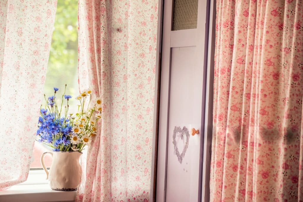 Custom fabric curtains printing for living room décor