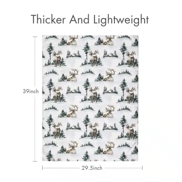 R016 Baby Blanket for Boys Girls Soft Plush Minky Blanket with Double Layer Dotted Backing