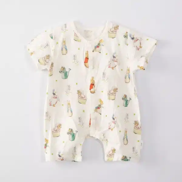 Double Layer Yarn Baby Jumpsuit soft cotton infant romper