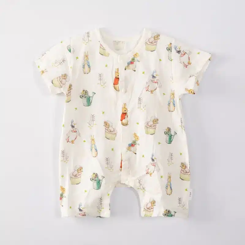Double Layer Yarn Baby Jumpsuit soft cotton infant romper
