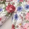 G025 Toddler Girl’s 2 Piece Outfit – Floral Print Graphic Short Sleeve Tee and Flare Pants Set
