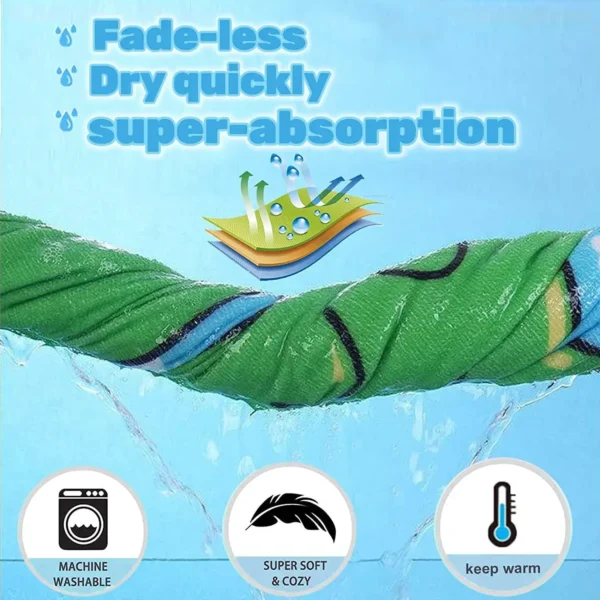 R020 RPET Polyester Children's Microfiber Printed Bathrobe – Recycled Source Wholesale Cloak Bathrobe