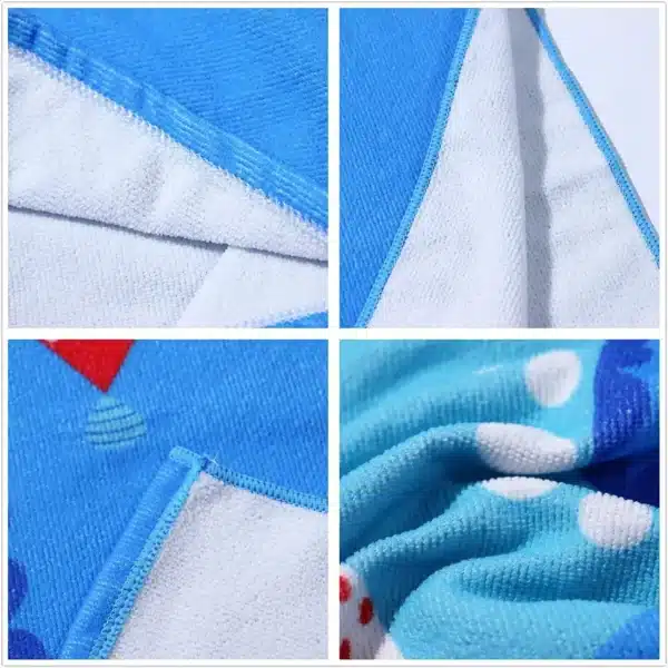 R020 RPET Polyester Children's Microfiber Printed Bathrobe – Recycled Source Wholesale Cloak Bathrobe