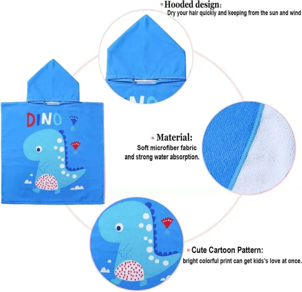 R020 RPET Polyester Children's Microfiber Printed Bathrobe – Recycled Source Wholesale Cloak Bathrobe