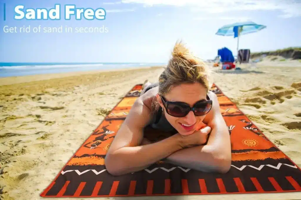 RPET recycled polyester microfiber fabric for sustainable beach towels