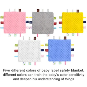 Soft Baby Tag Blanket Set