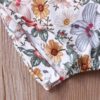 custom-fabric-options-for-baby-romper-cotton-jersey G024 Infant Newborn Baby Girl Floral Romper