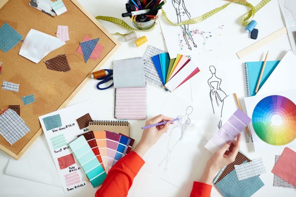 Moodboard for custom printed fabric collection