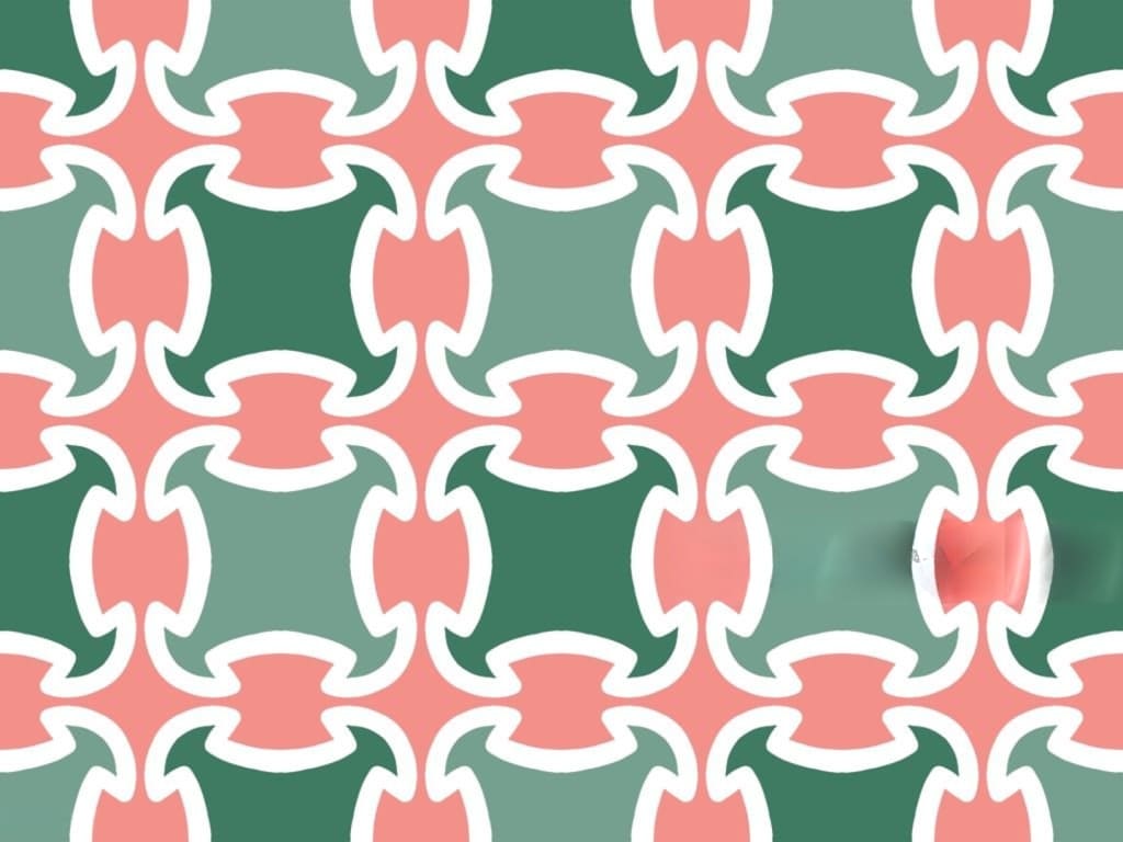 Example of seamless pattern repeat for fabric printing