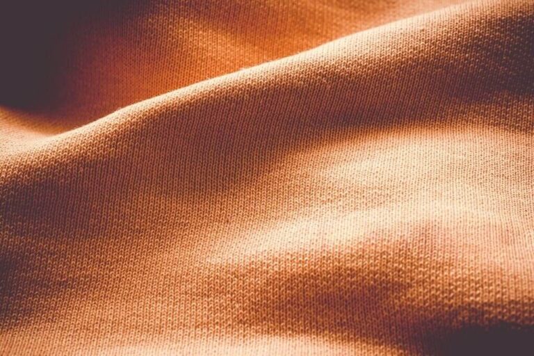 Cotton spandex blend fabric showing soft texture and natural stretch