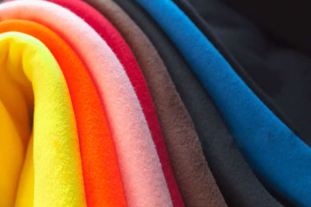 Different types of fleece fabric for apparel and blankets