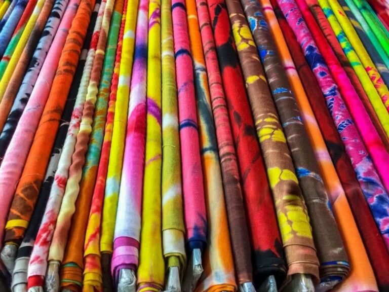 Rayon and viscose fabrics overview showing challis, twill, poplin and printed viscose textile samples