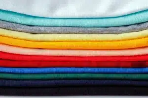 Cotton lycra fabric showing soft texture and natural stretch