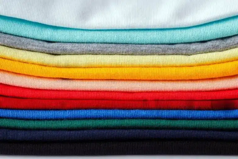 Cotton lycra fabric showing soft texture and natural stretch