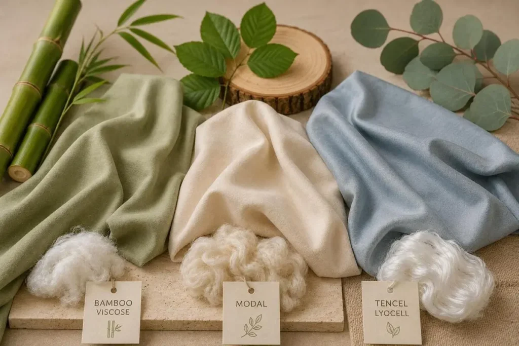 Comparison of bamboo viscose, bamboo-derived lyocell and cotton textile samples