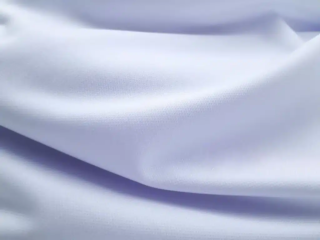 Printable polyester fabric showing vibrant digital printing results