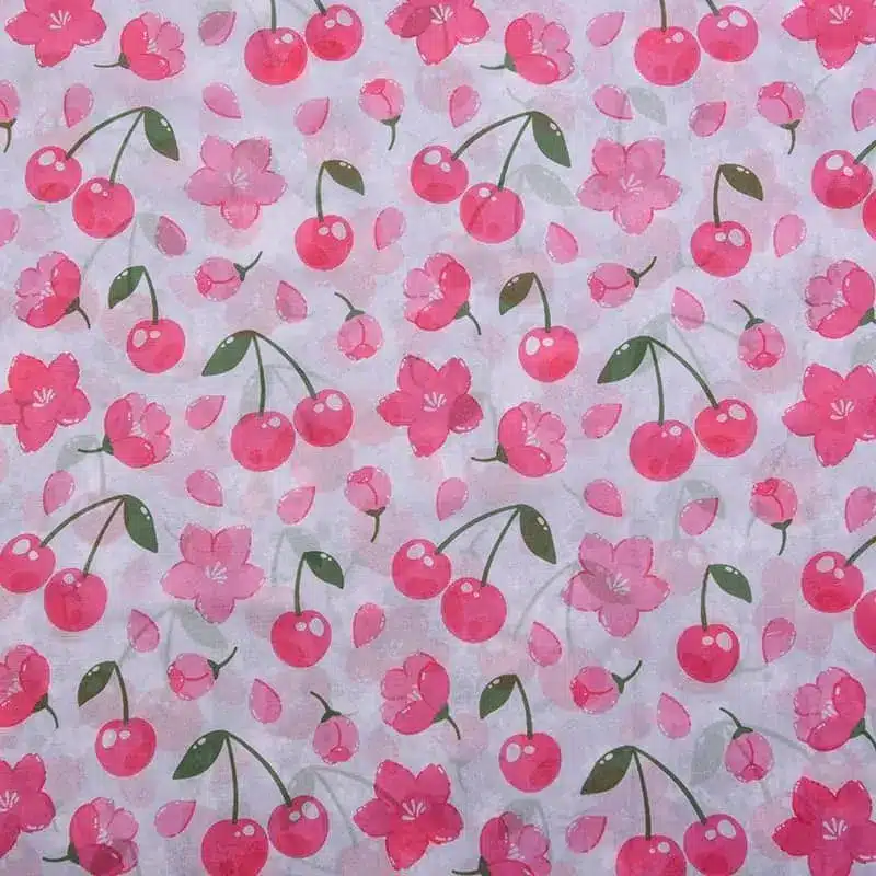 Chiffon fabric used in a wedding dress for a soft, elegant look