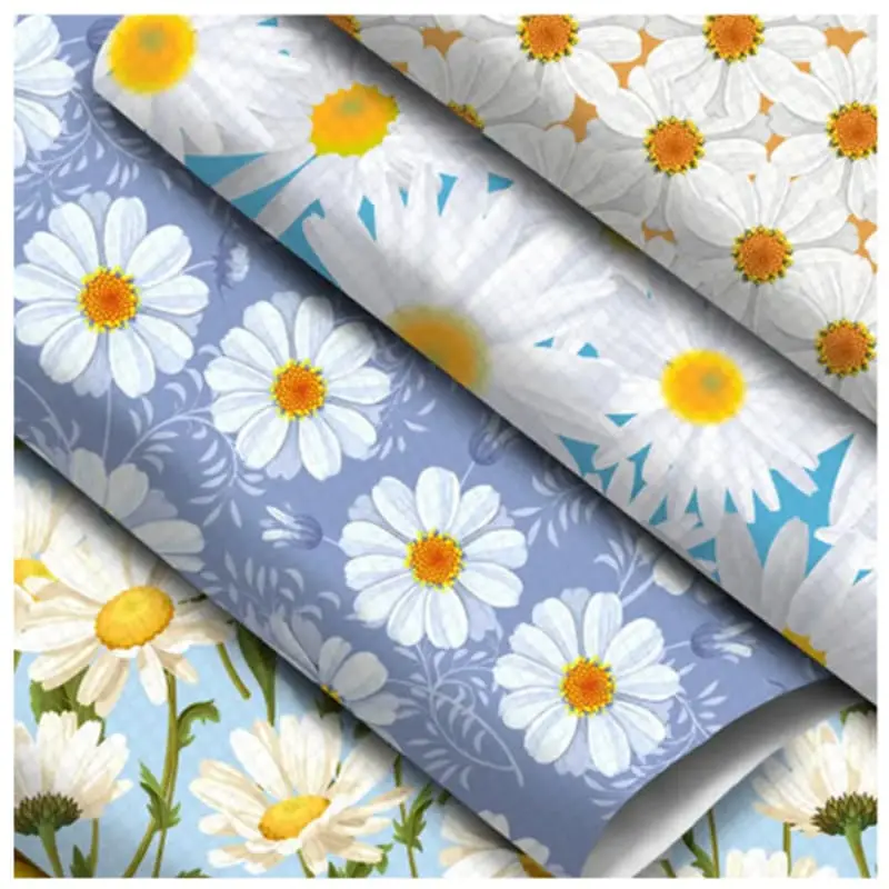 Close-up of a custom design printed on Pin Grain Vinyl Fabric