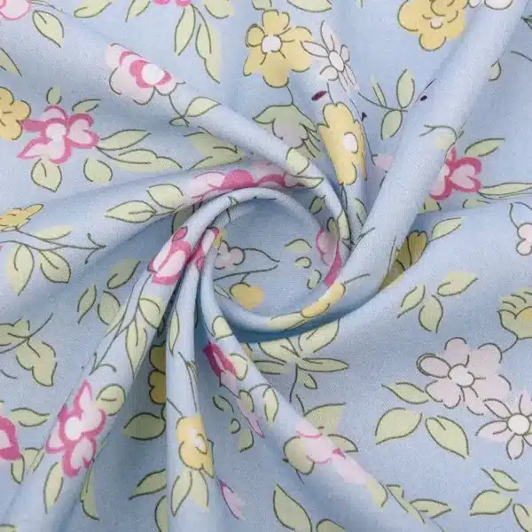 Printed Cotton Viscose Fabric custom printed cotton viscose fabric colorful pattern design