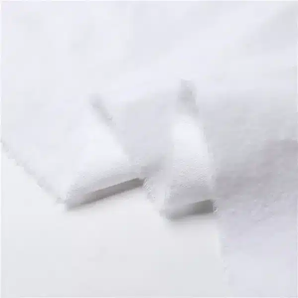 Close-up of brushed cotton flannel texture showing soft fibers