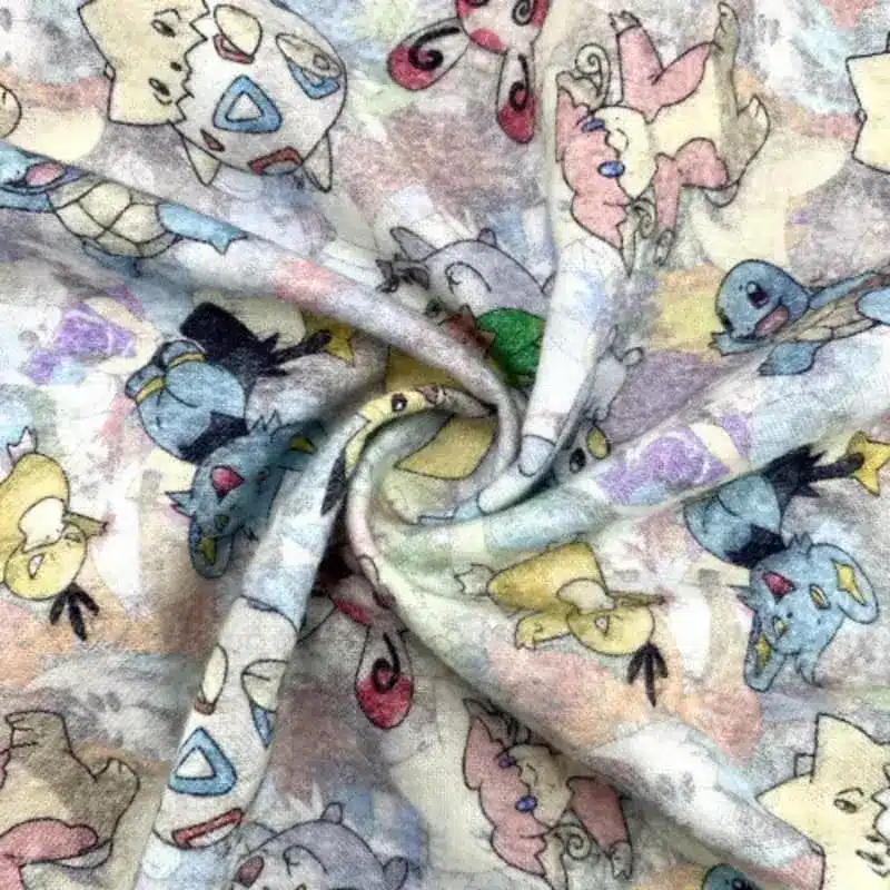 Custom printed cotton flannel fabric, perfect for winter wear