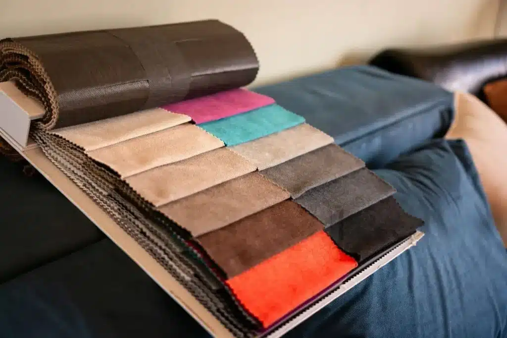 Durable microfiber fabric by the yard for upholstery, stain-resistant and long-lasting