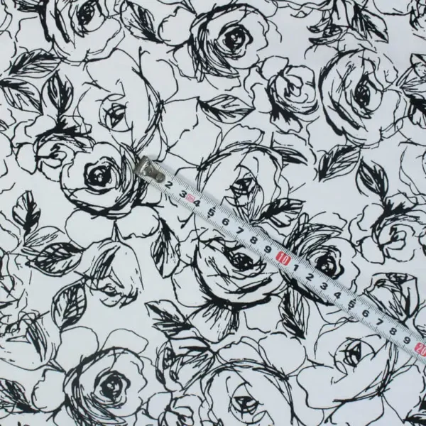 Custom printing on Stretch Cotton Sateen fabric showcasing vibrant designs