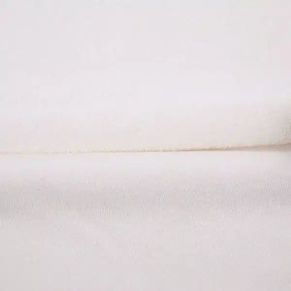 Close-up view of Bamboo Cotton French Terry fabric showcasing its soft, brushed texture