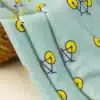 Bamboo French Terry fabric roll ready for custom printing